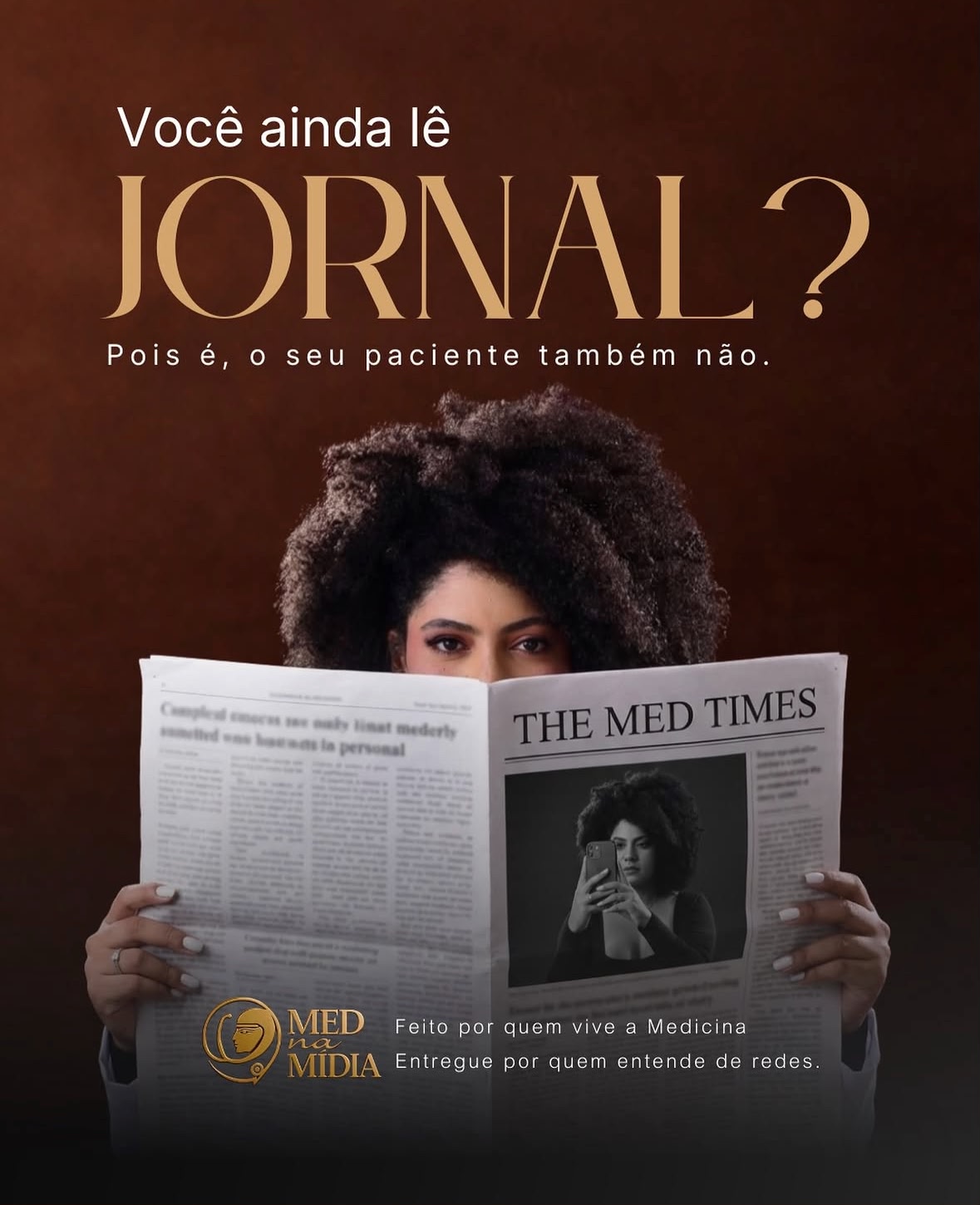 Post: você ainda lê jornal? Pois é, o seu paciente também não